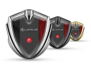Lexus Badge Auto Durevoli Eleganti Finitura Metallica